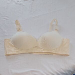 Elegant Cream Lace Bra.Size 2X .New Condition
